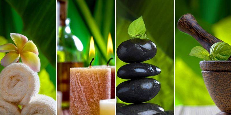 Spa vertical collage